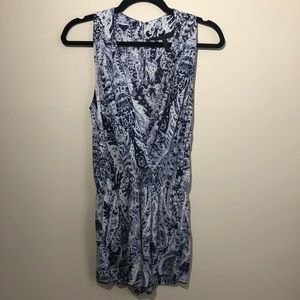 BCBGMaxAzria Thalia Blue Romper